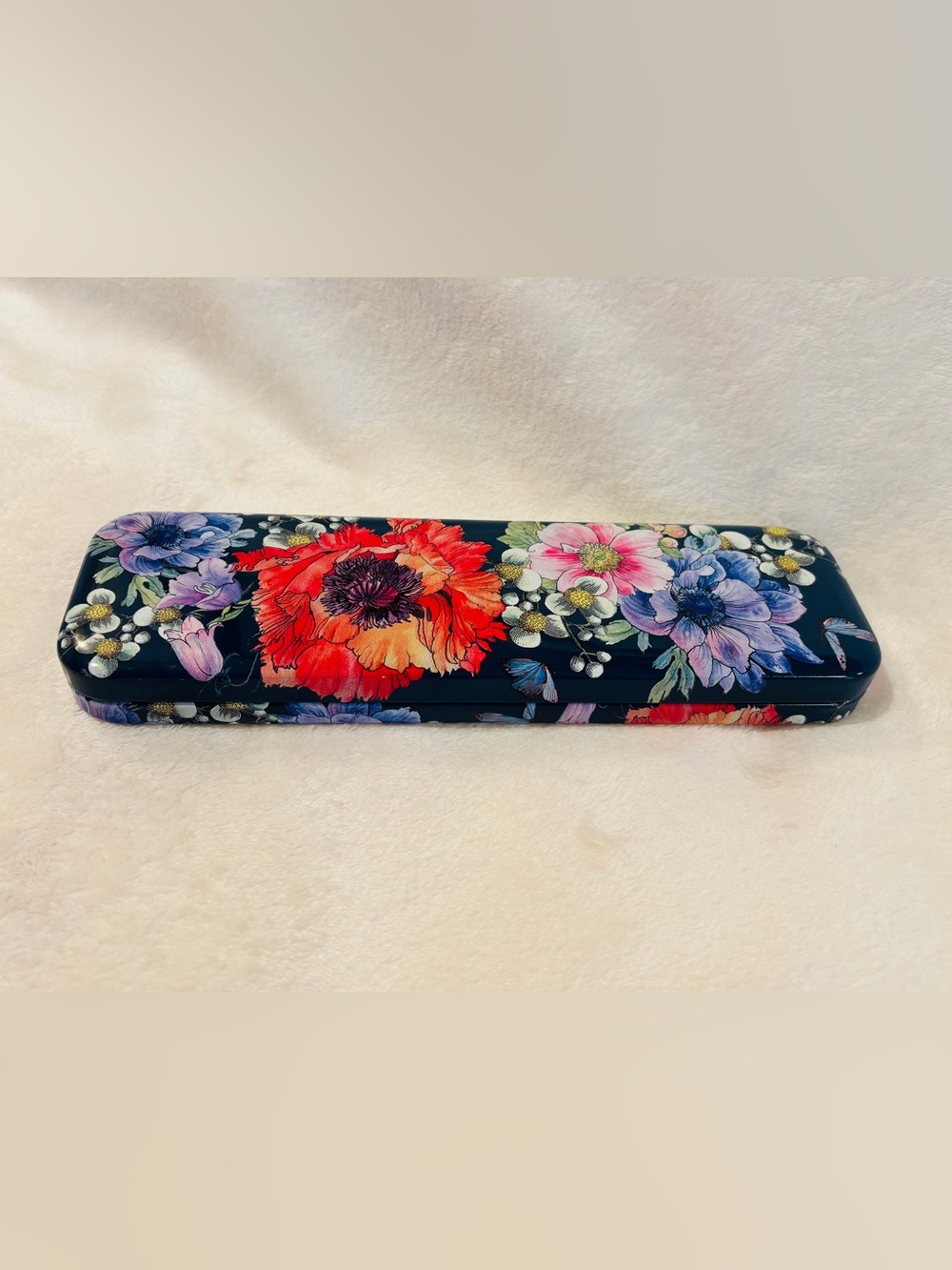 Brighton Floral Metal Case / Storage Tin